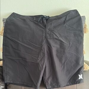 Hurley Black Board Shorts Minimalist Design